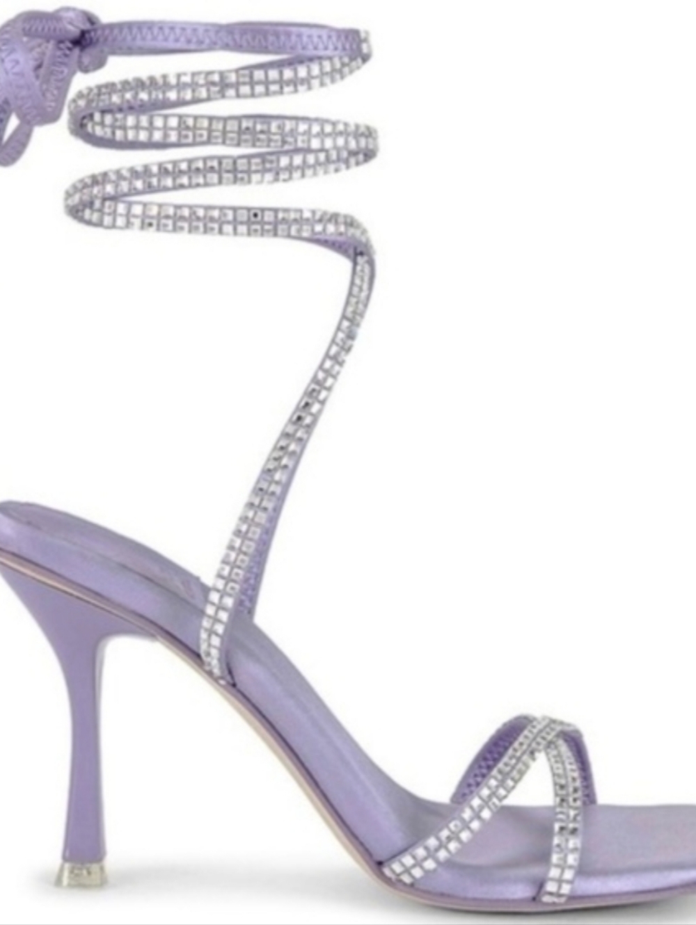Jeffrey Campbell Lavender  Crystal Wrap dress  Sandals size 9 new in box
